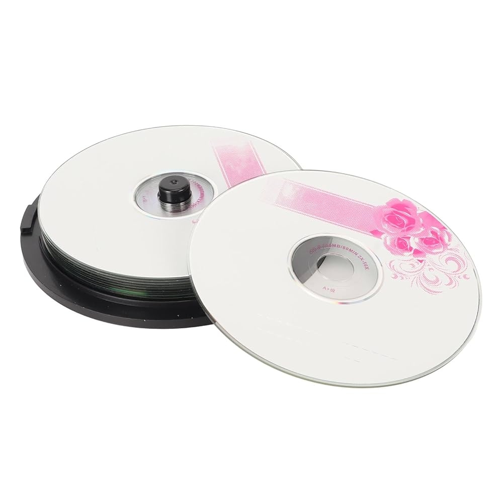 Elprico Blank CD R Discs With 52x Speed 700MB Capacity Compatible With For For Not Rewritable PC Material For Digital Images And Music 10 