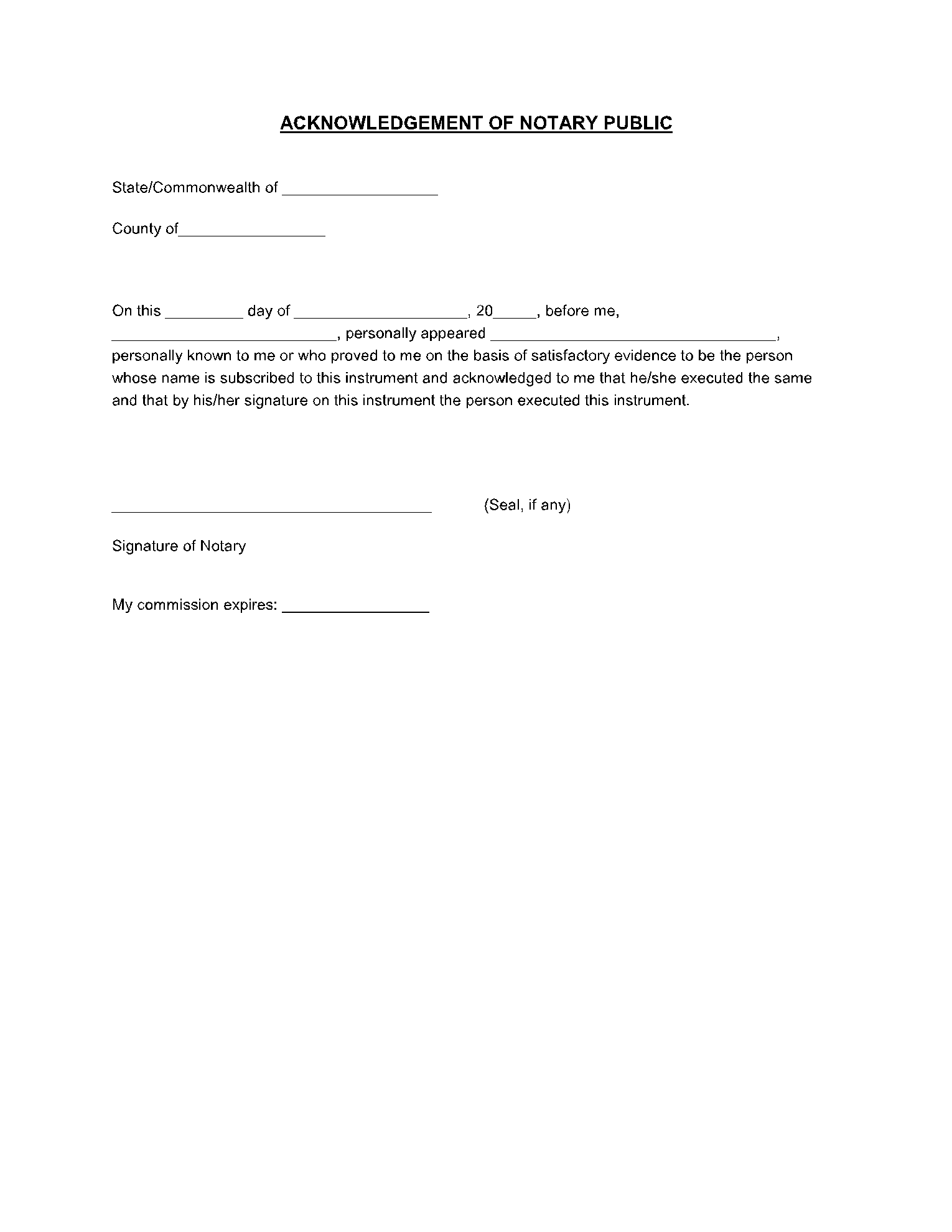 Printable Blank Employment Verification Letter