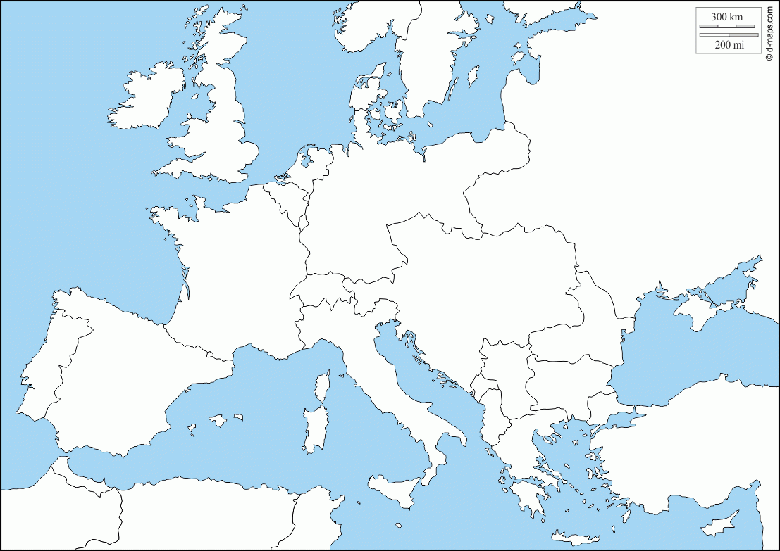 Europe 1914 Free Map Free Blank Map Free Outline Map Free Base 