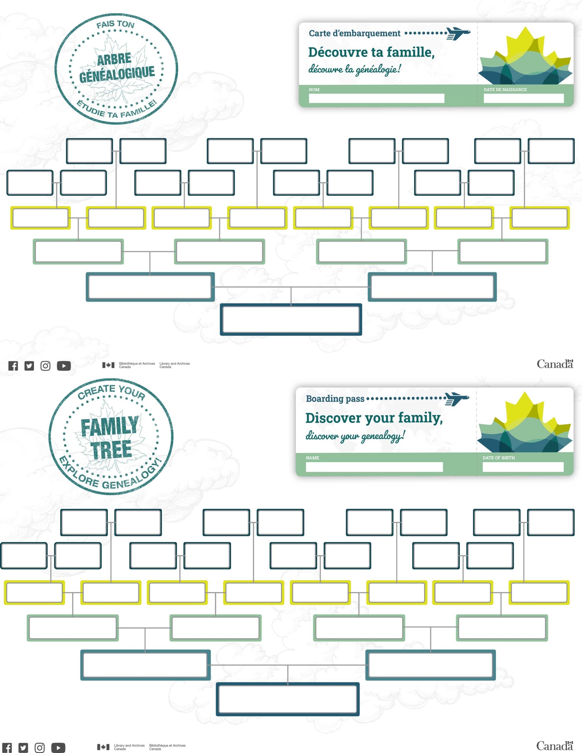 Printable Blank Family Tree Template