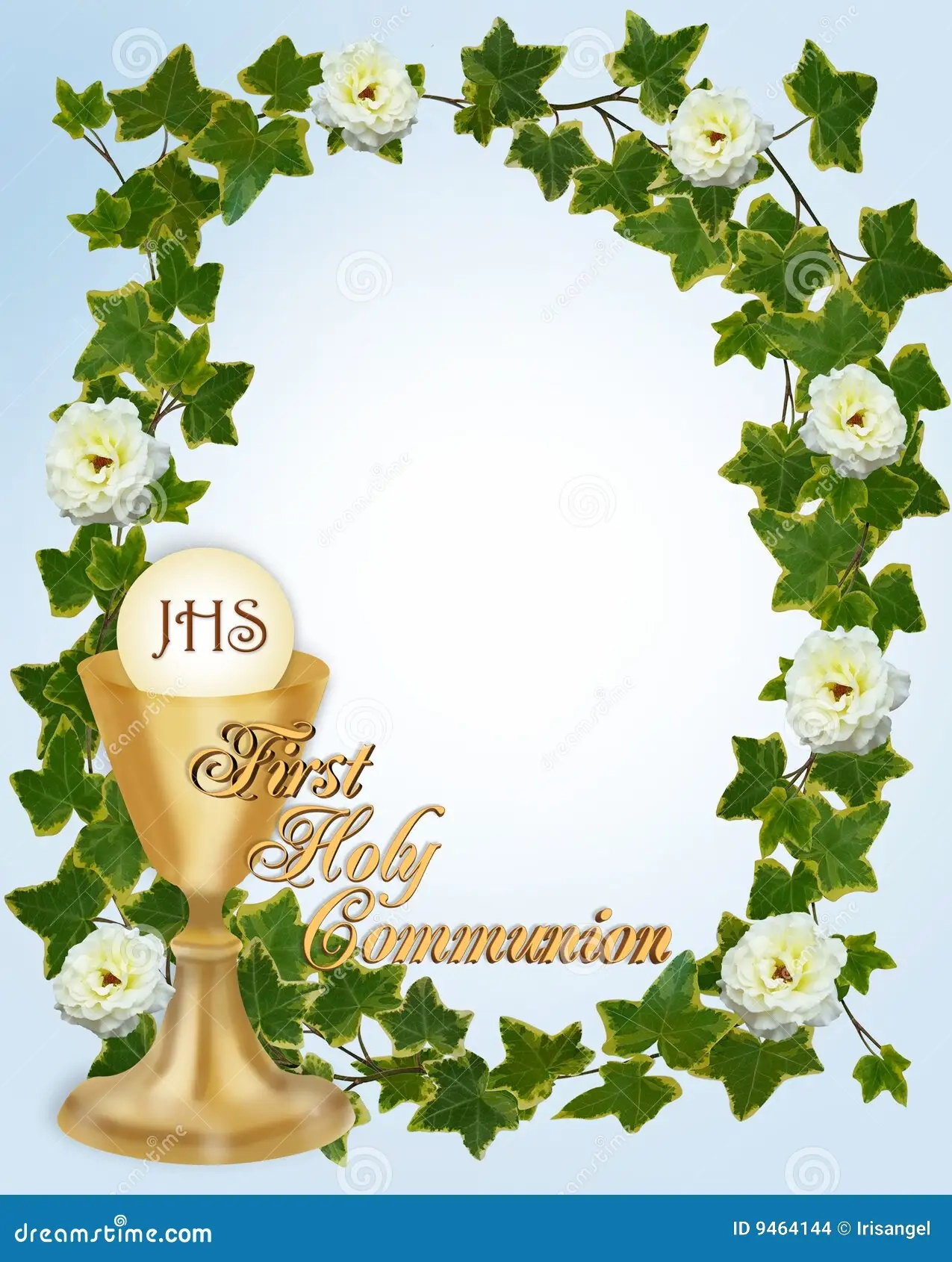 First Communion Invitation Leaves Stock Illustrations 142 First 