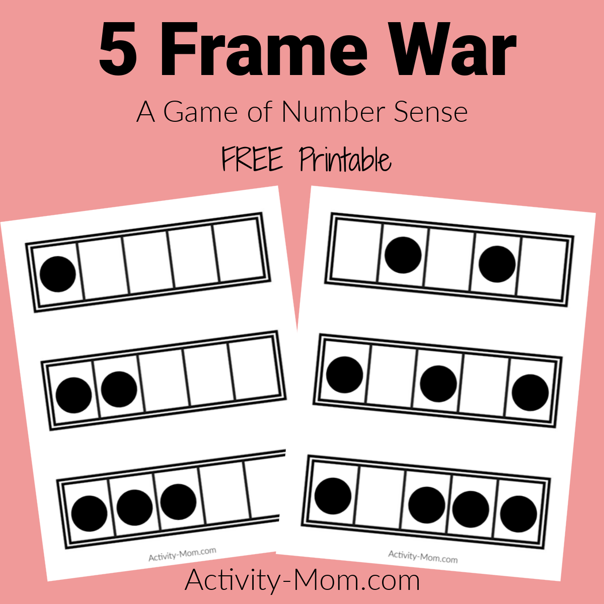Blank Five Frames Printable