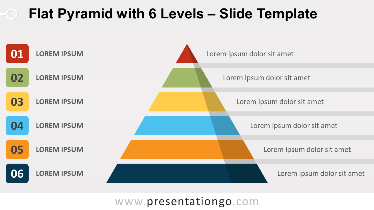 Printable Blank 6 Tier Pyramid