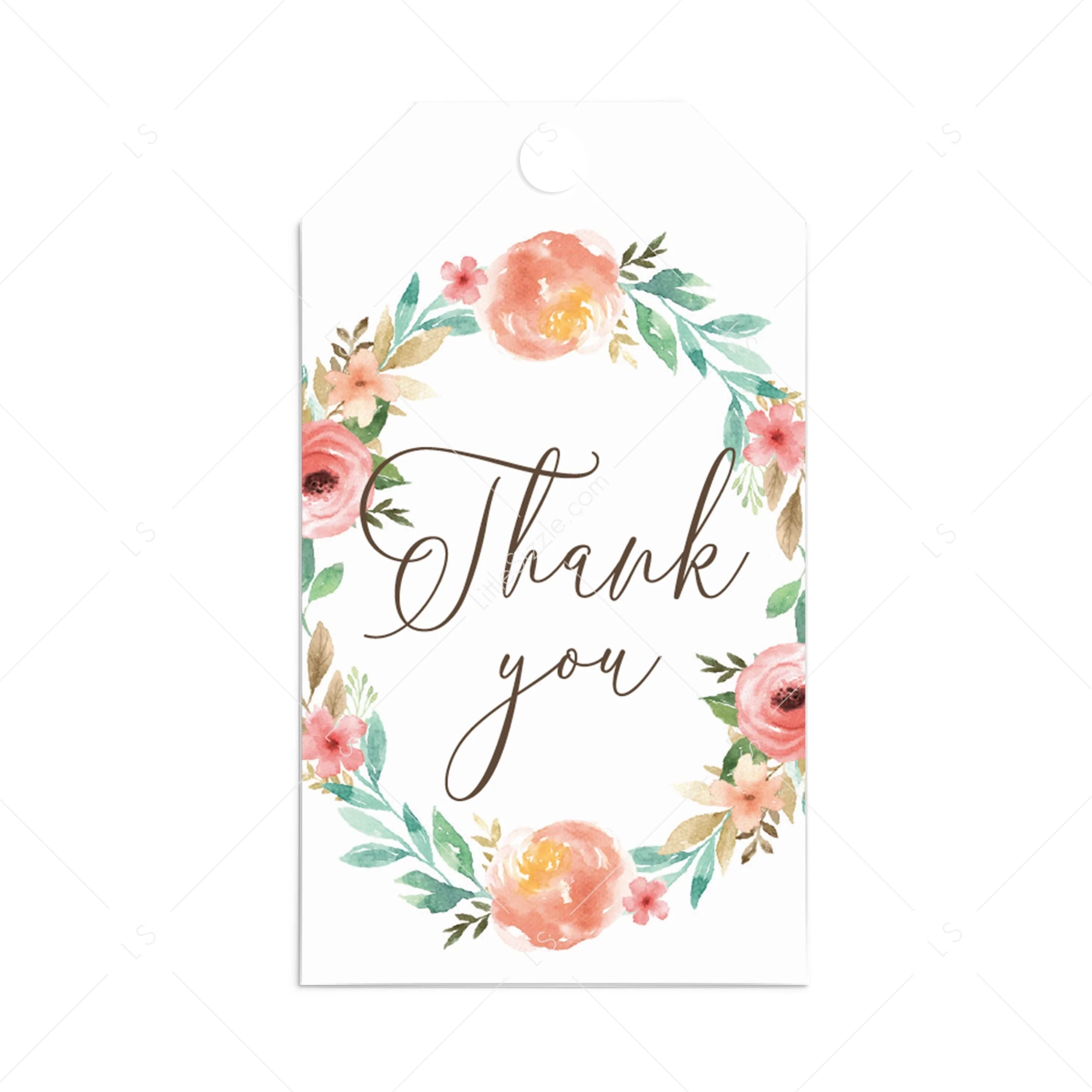 Thank You Blank Floral Printable