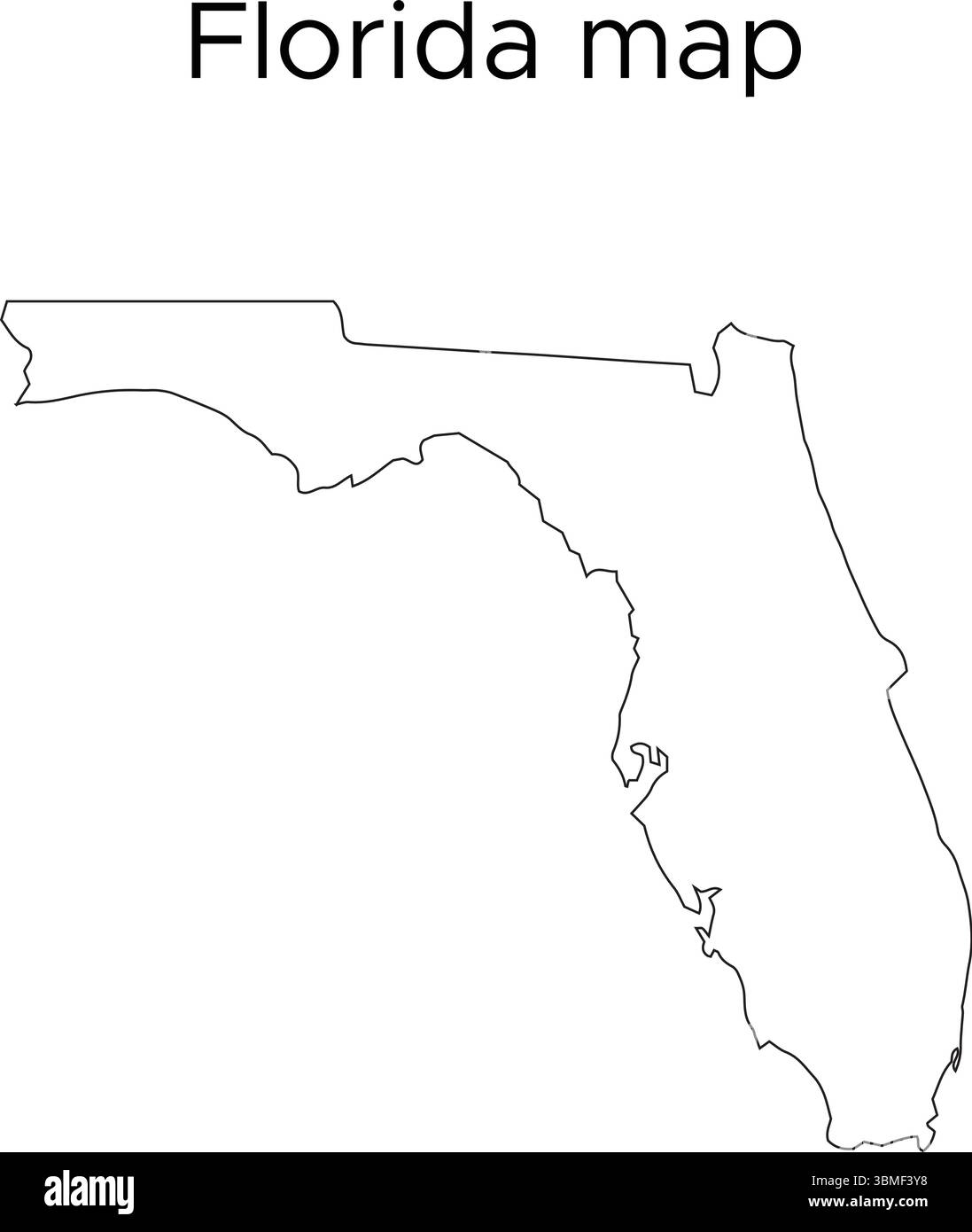 Blank Map Of Florida Printable