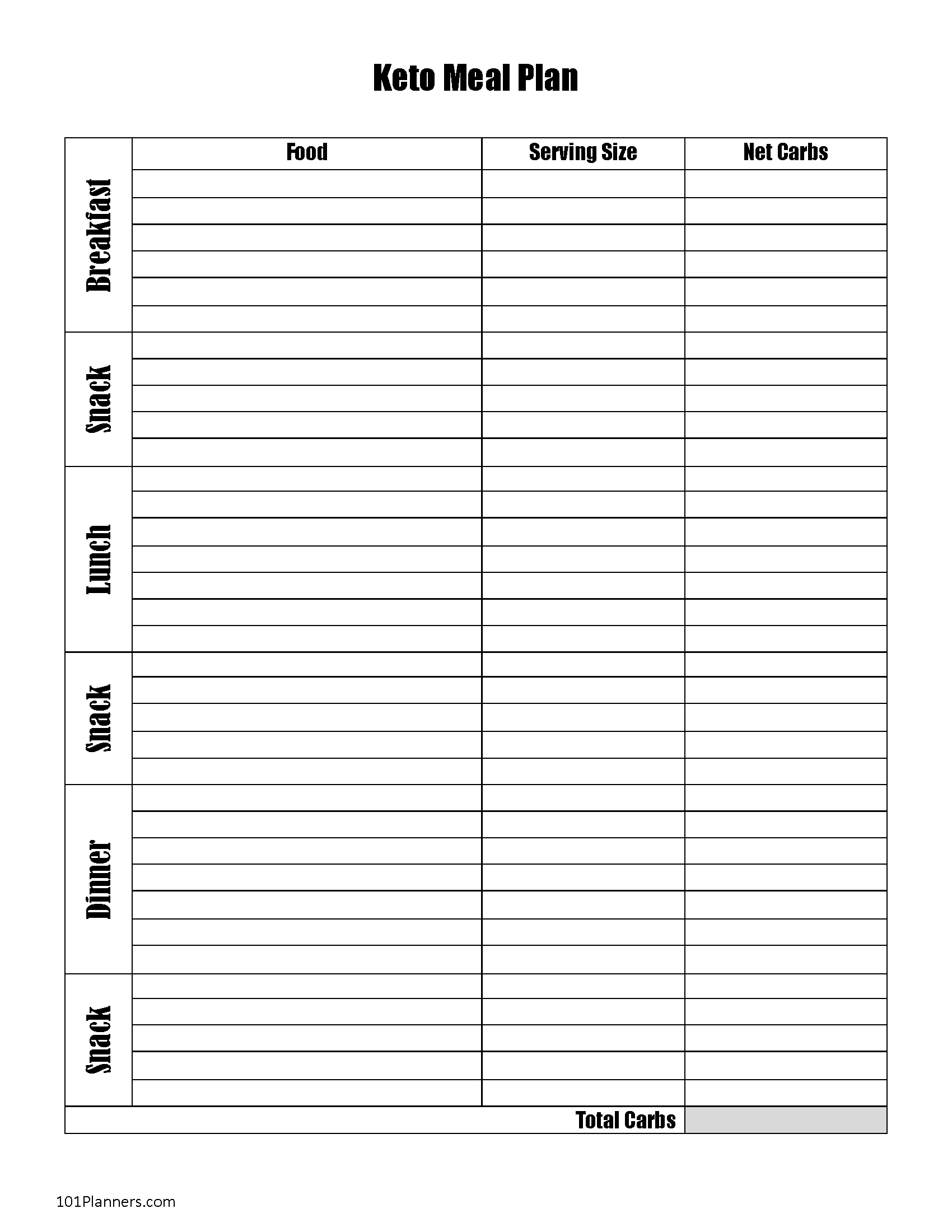 Free Printable Blank Distribution Log