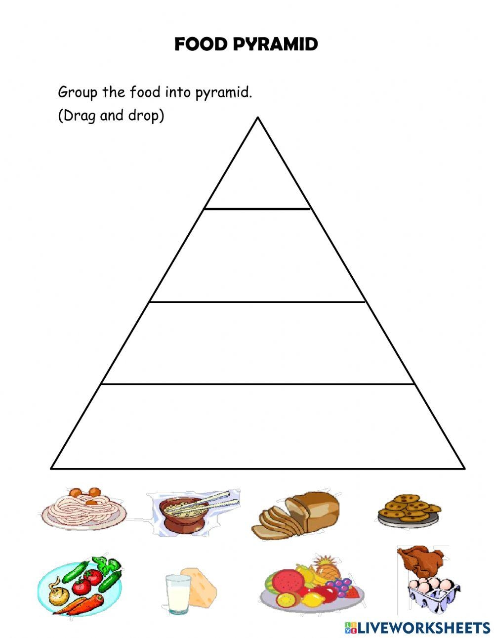 Food Pyramid Free Interactive Worksheets 1300044