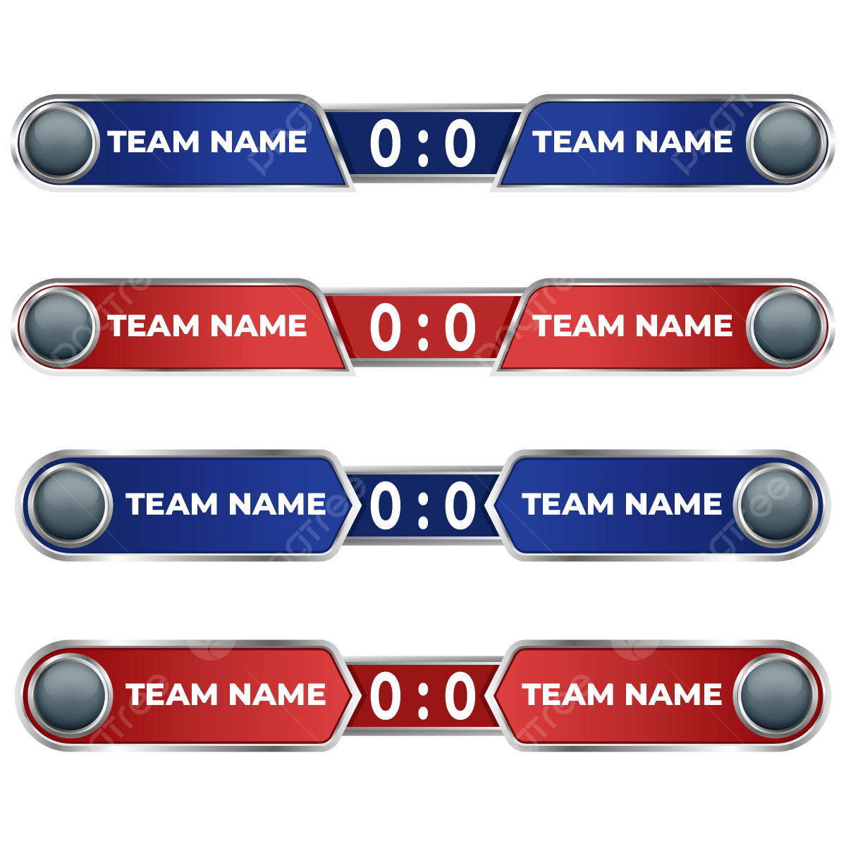 Football Competition Elegant Scoreboard Design Soccer Football 