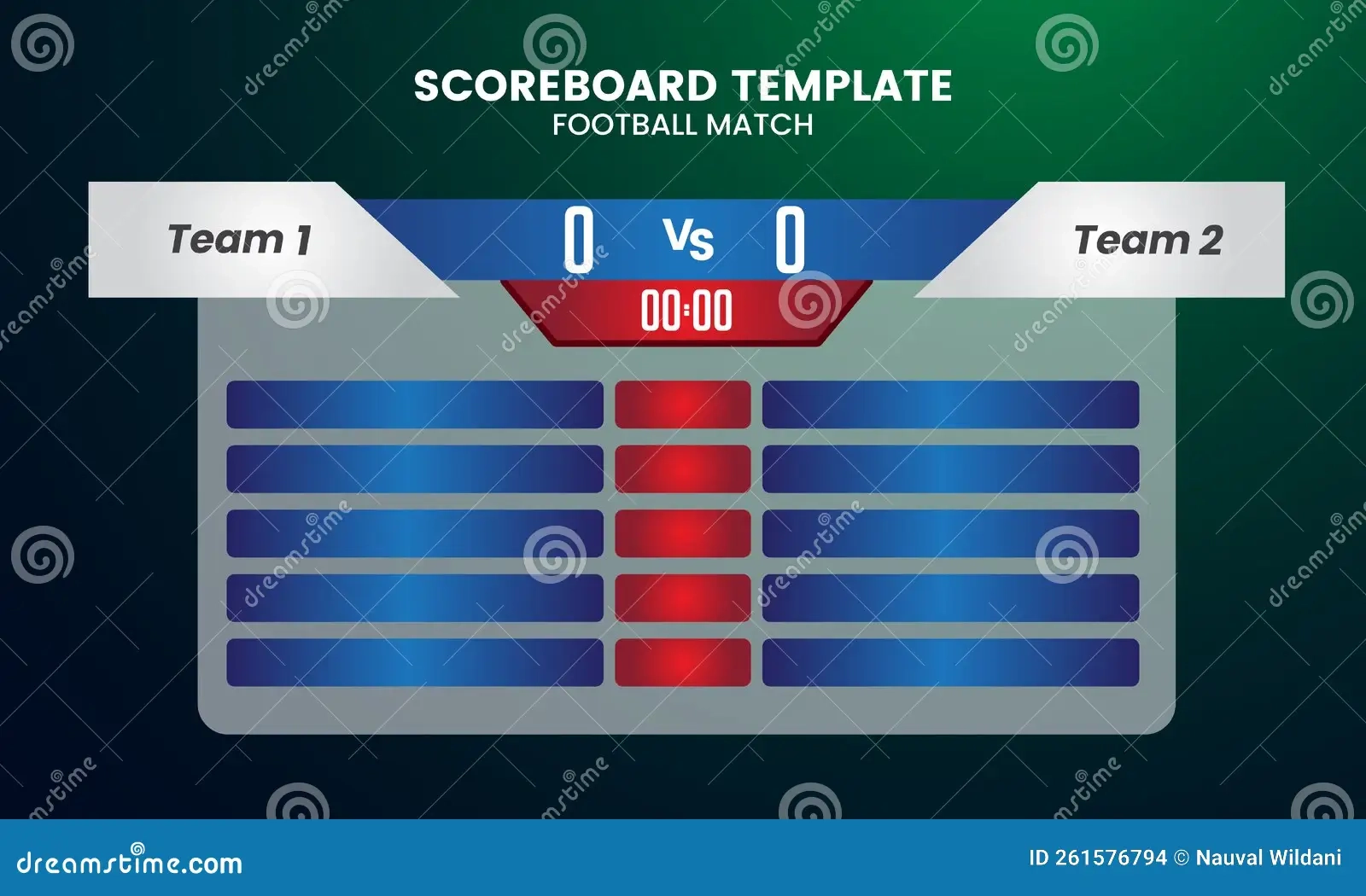 Blank Printable Soccer Scoreboard
