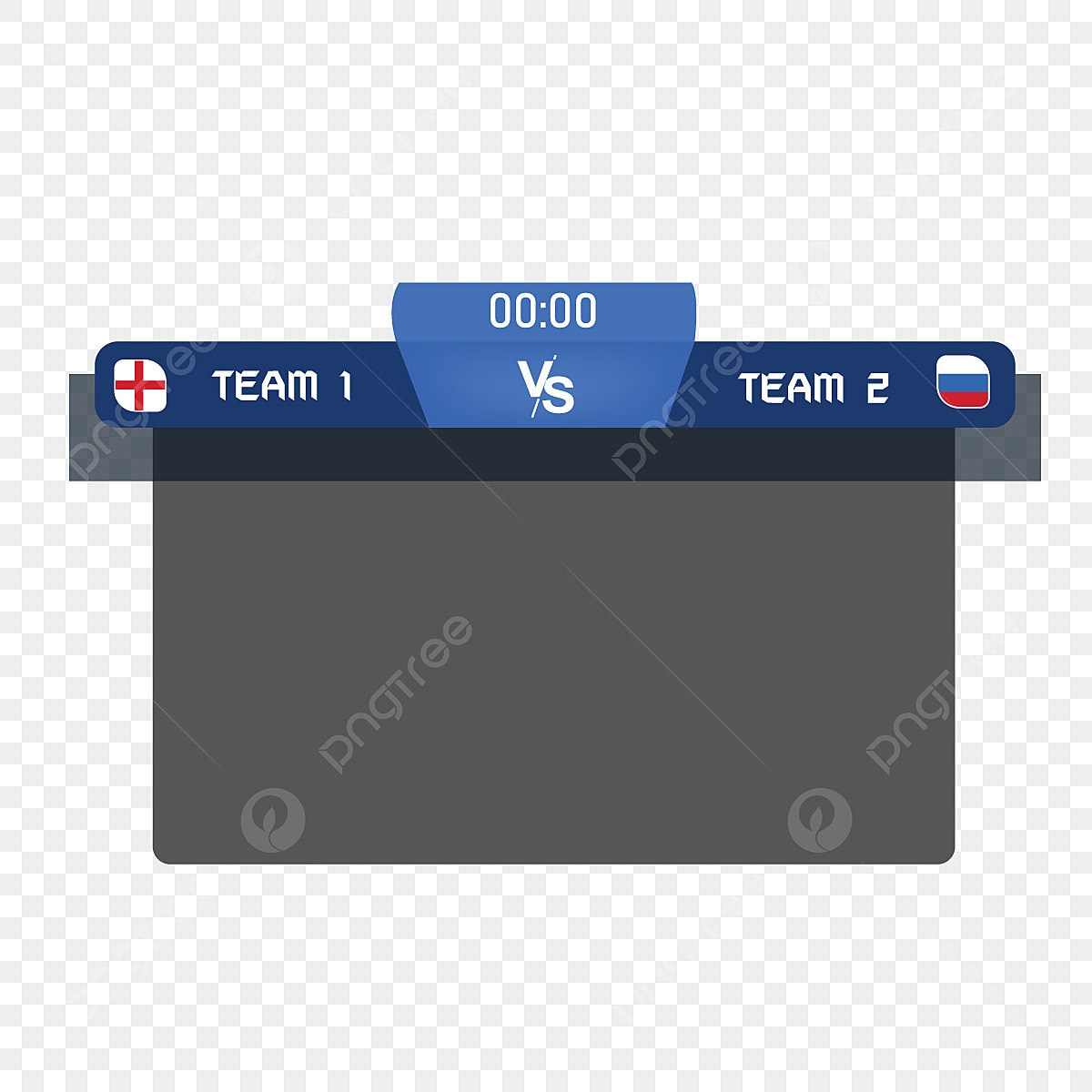 Football Scoreboard Vector Design Images Blue Color European 