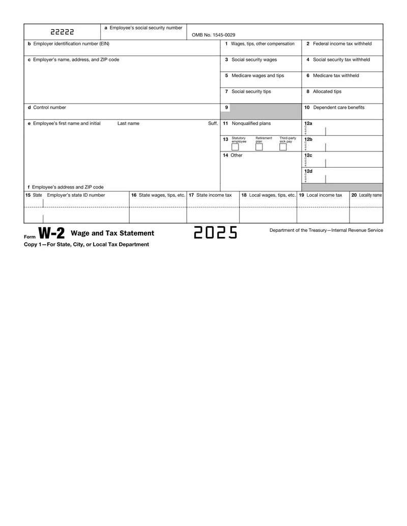 Form W 2 2025 Fill And Sign With Lumin