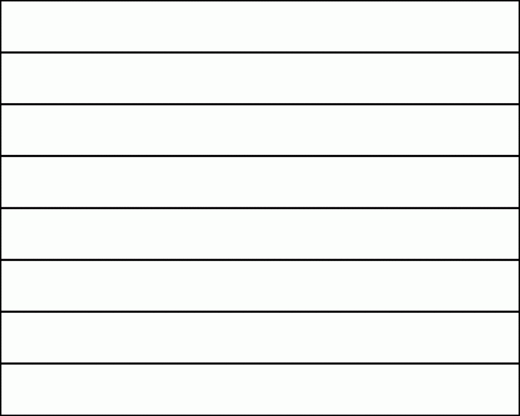 Printable Blank Fraction Strips