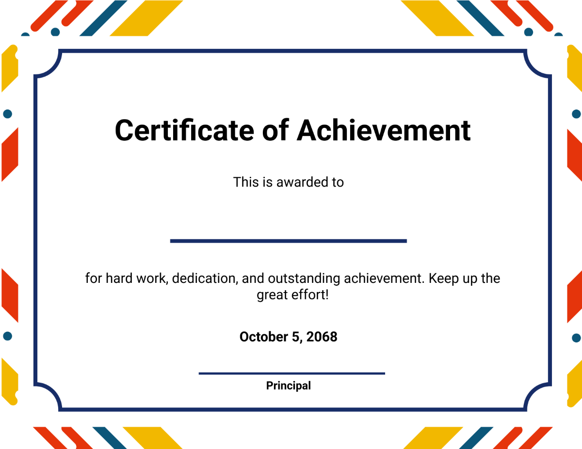Free Printable Blank Certificate