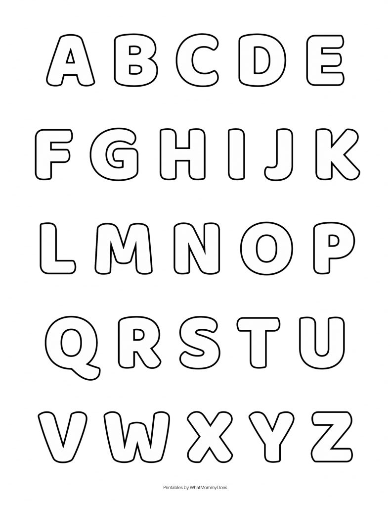 Free Alphabet Printables Letters Worksheets Stencils amp ABC 