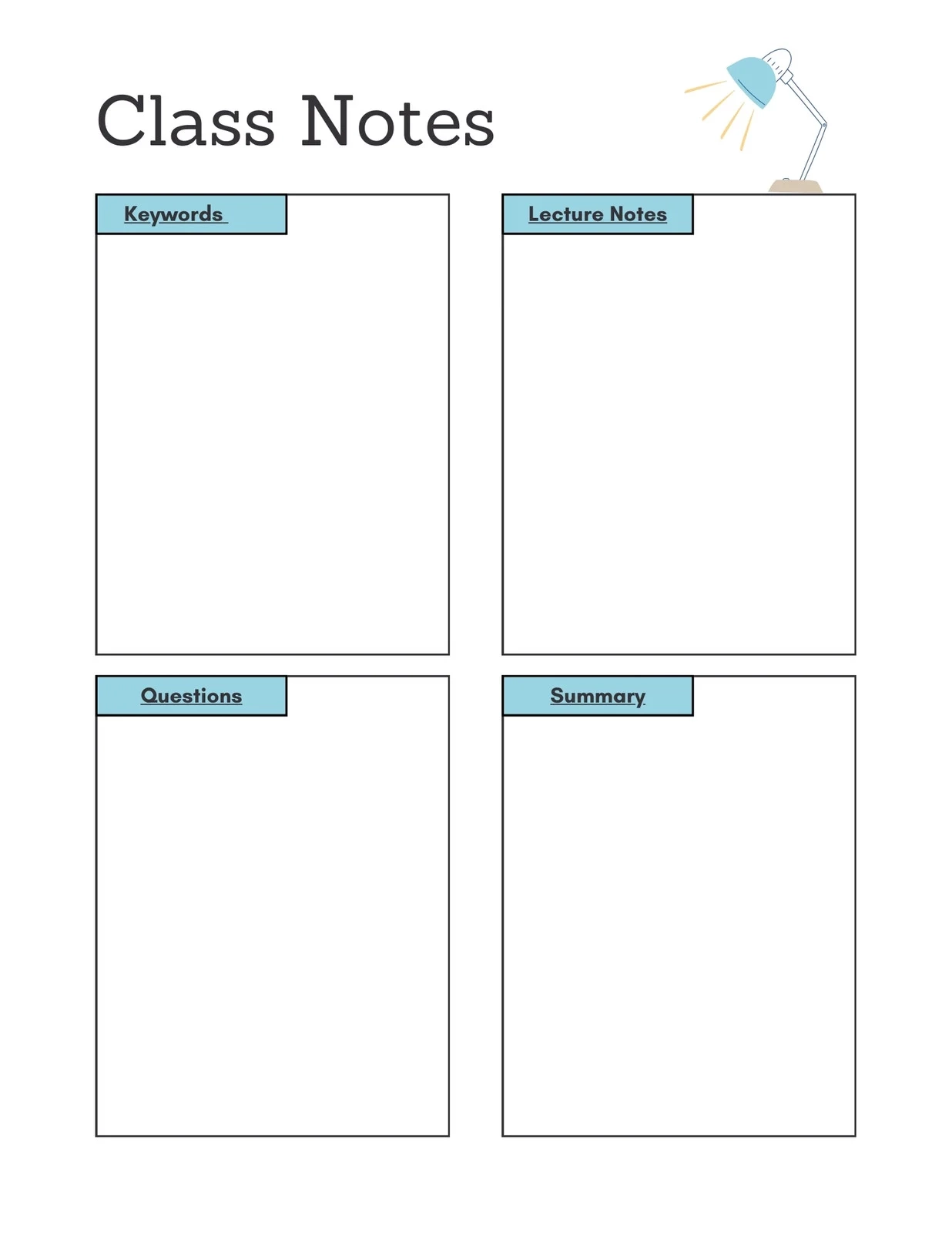 Free Printable Blank Nice Notes