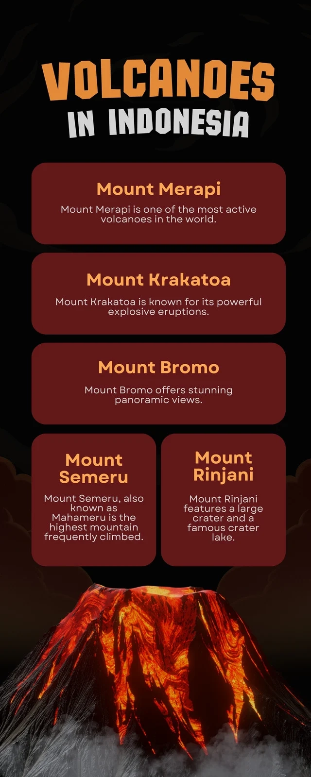 Free And Customizable Volcano Templates