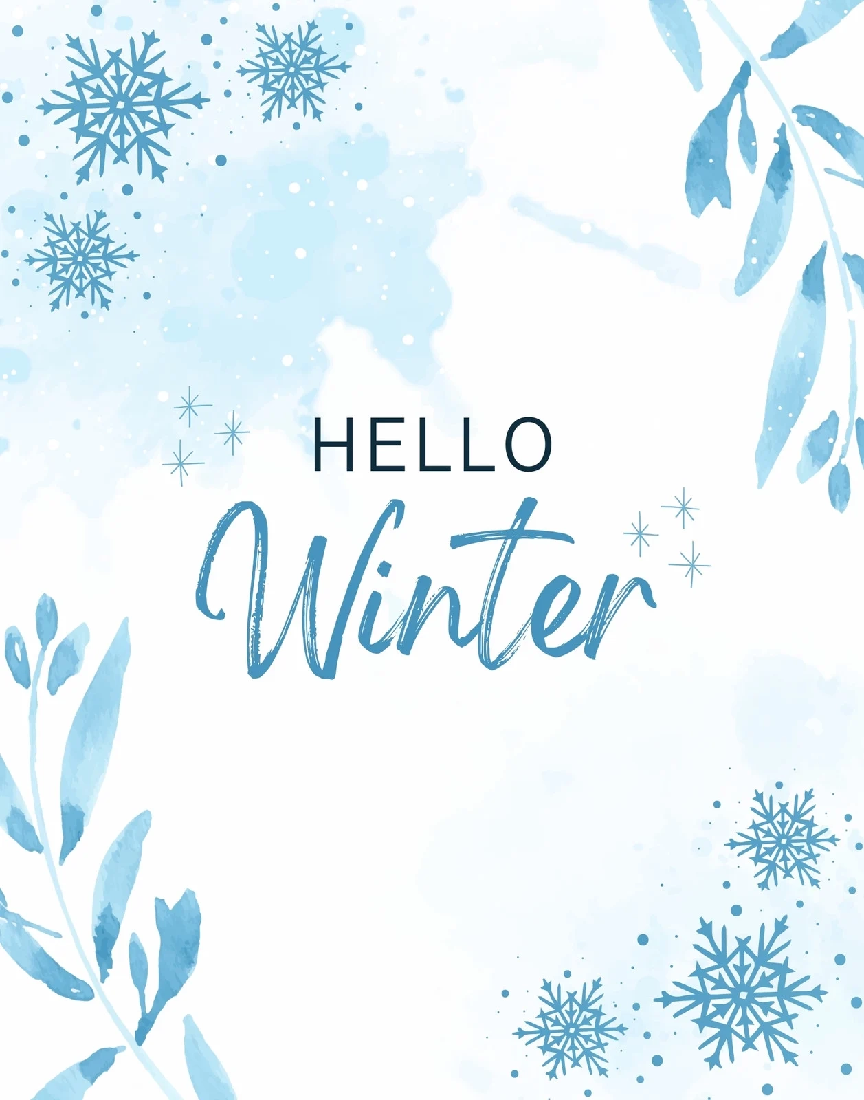 Free And Customizable Winter Templates