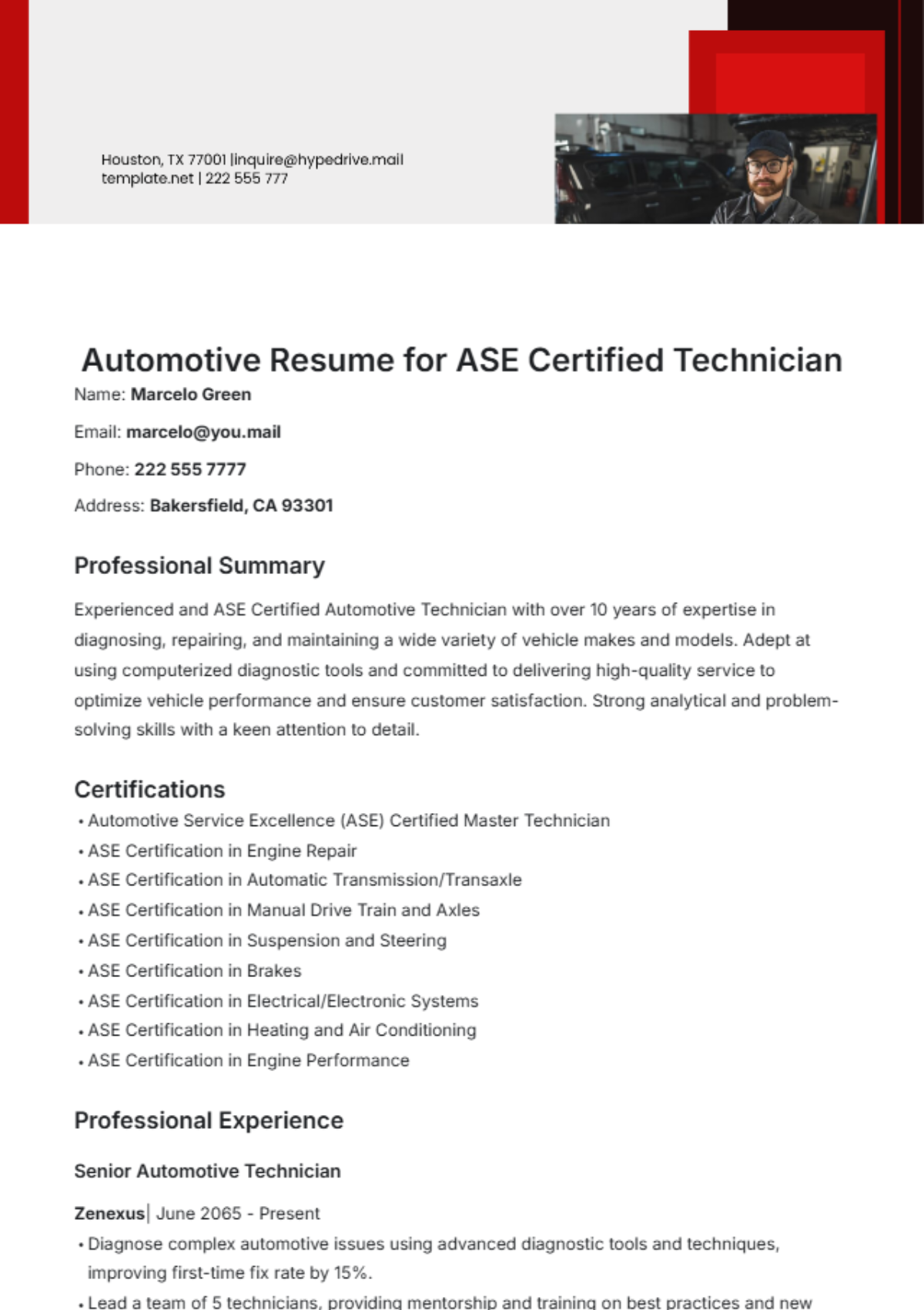 Printable Blank Ase Certificate