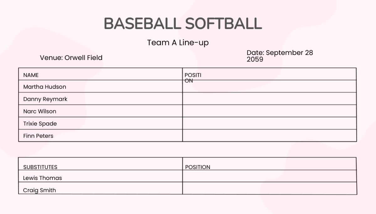Free Printable Softball Card Blank