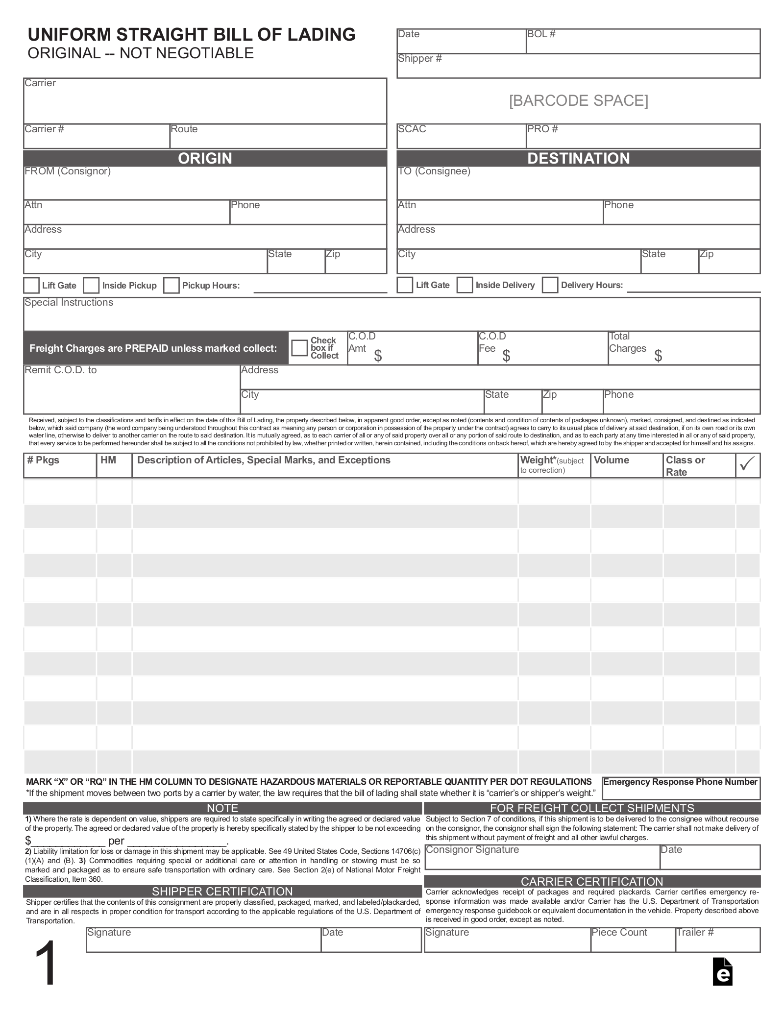 Blank Bol Printable