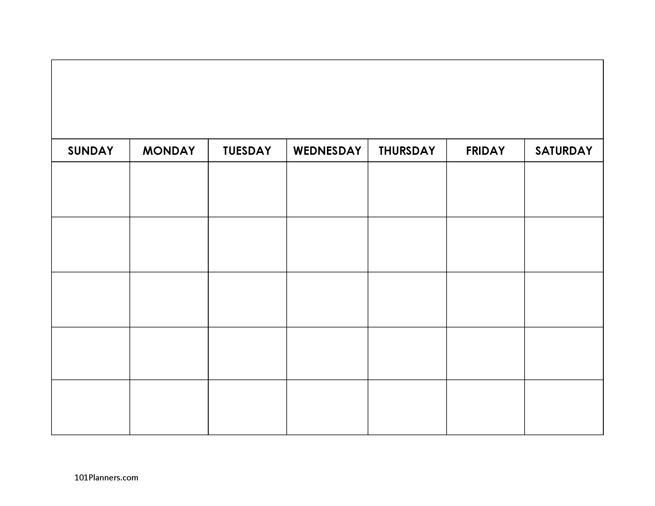 FREE Blank Calendar Templates Word Excel PDF For Any Month
