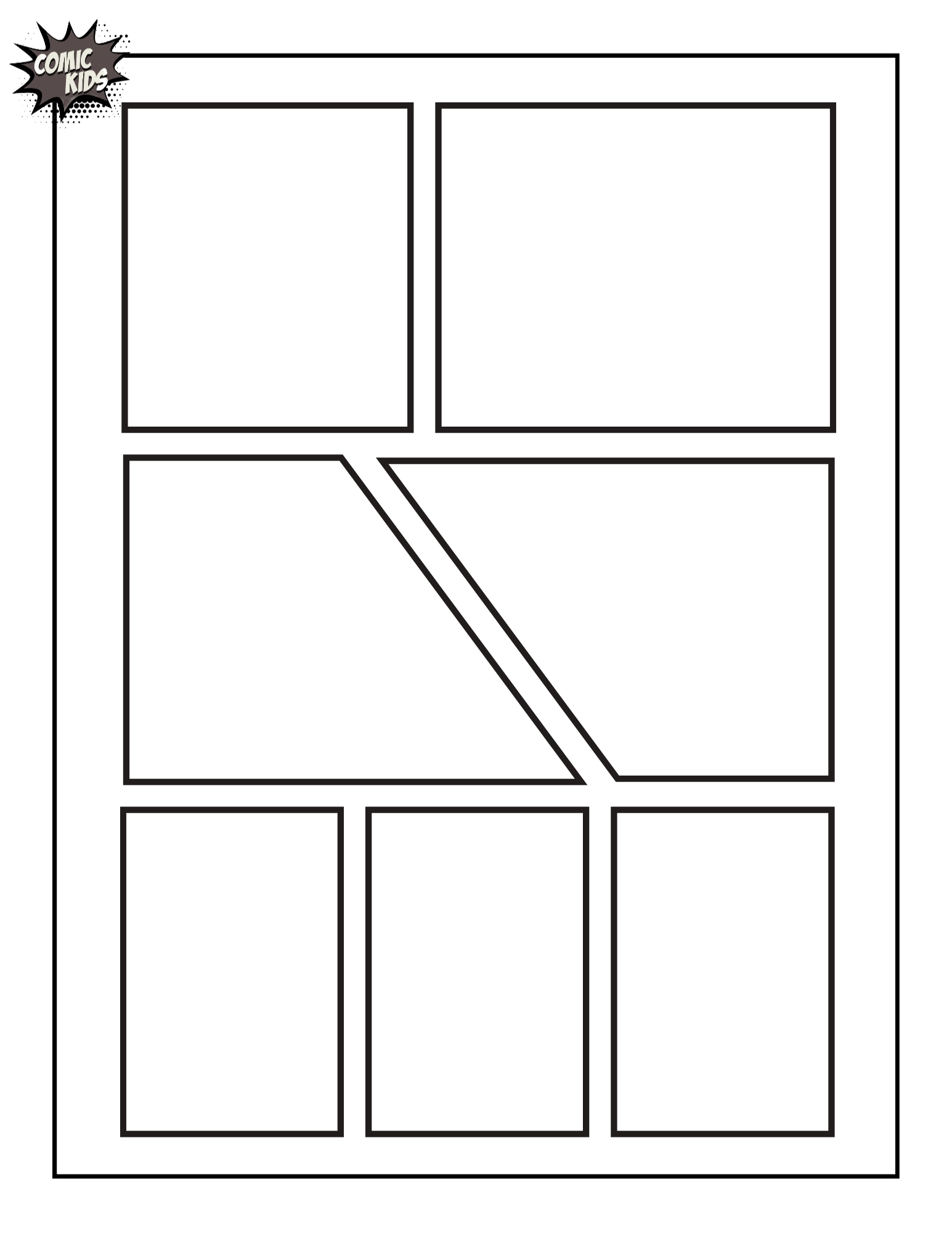 Free Blank Comic Pages And Comic Bubble Ideas To Create Your Own 