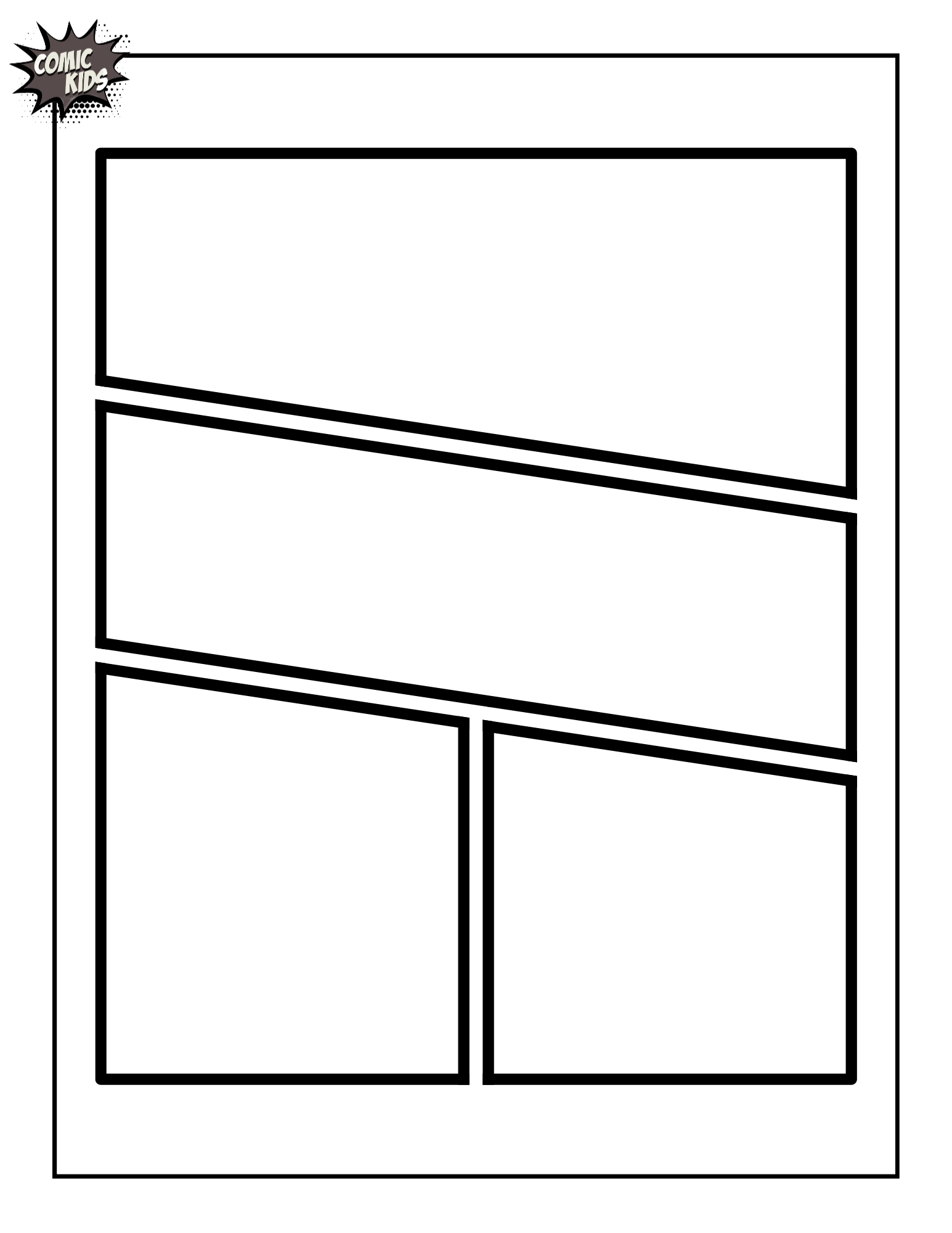 Blank Comics For Kids Printable