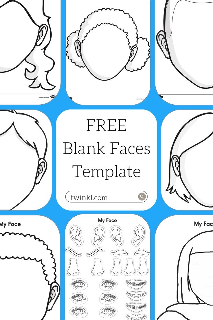Printable Blank Head Template