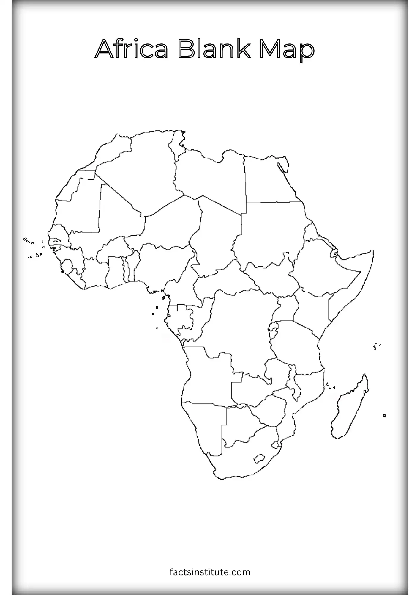 Blank African Map Printable