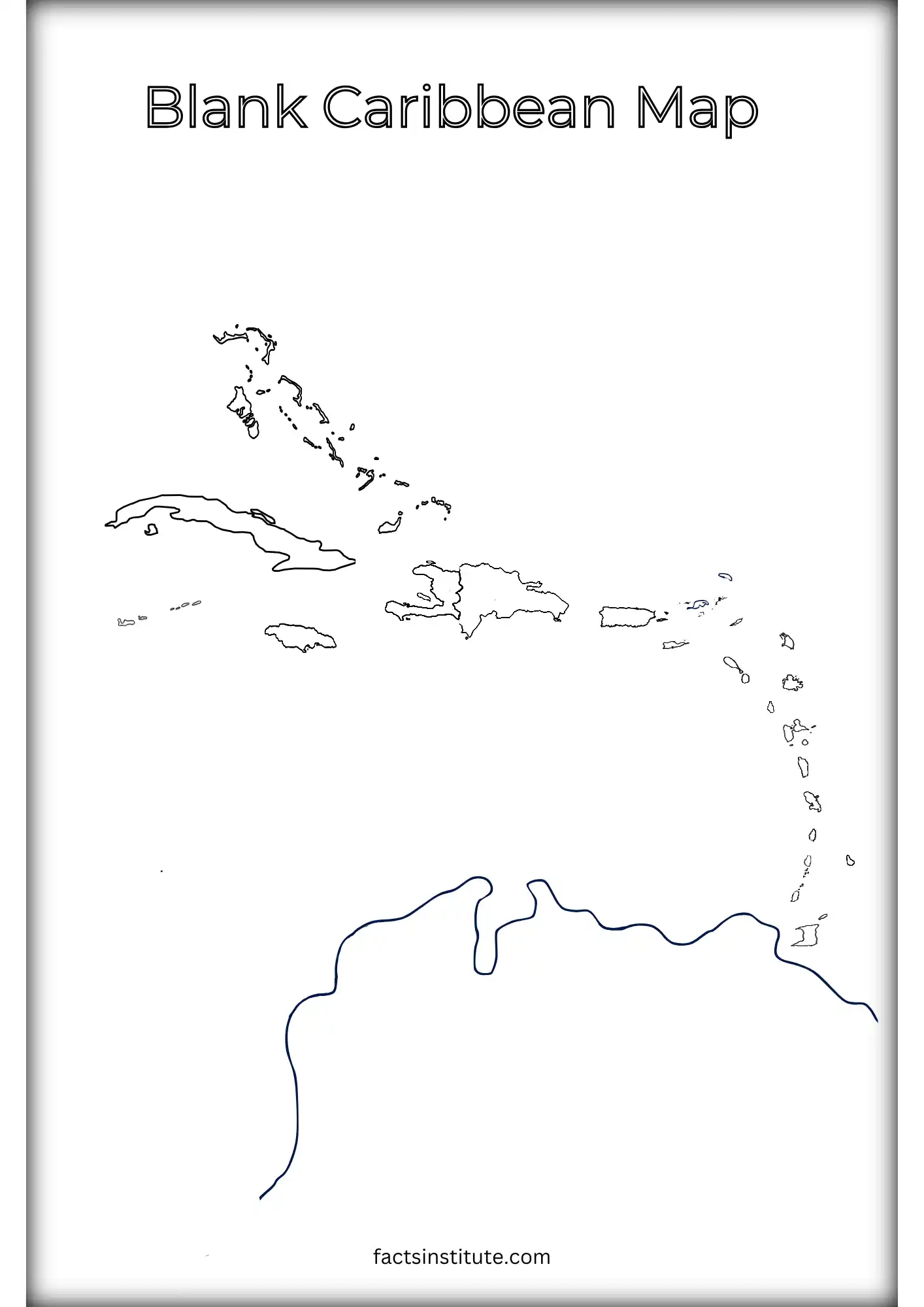Free Blank Map Of The Caribbean amp Other Goodies The Facts 