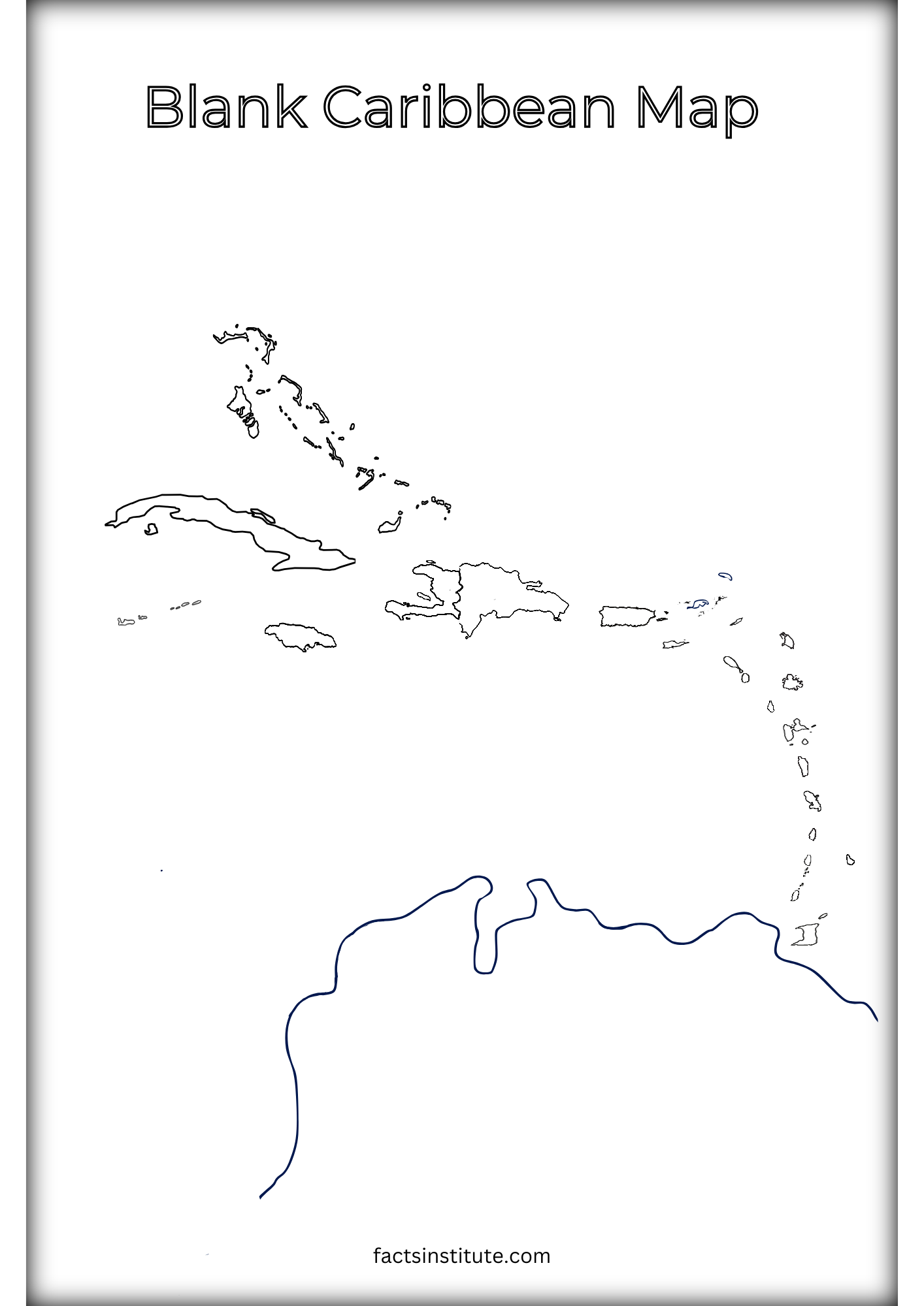 Free Blank Map Of The Caribbean amp Other Goodies The Facts 