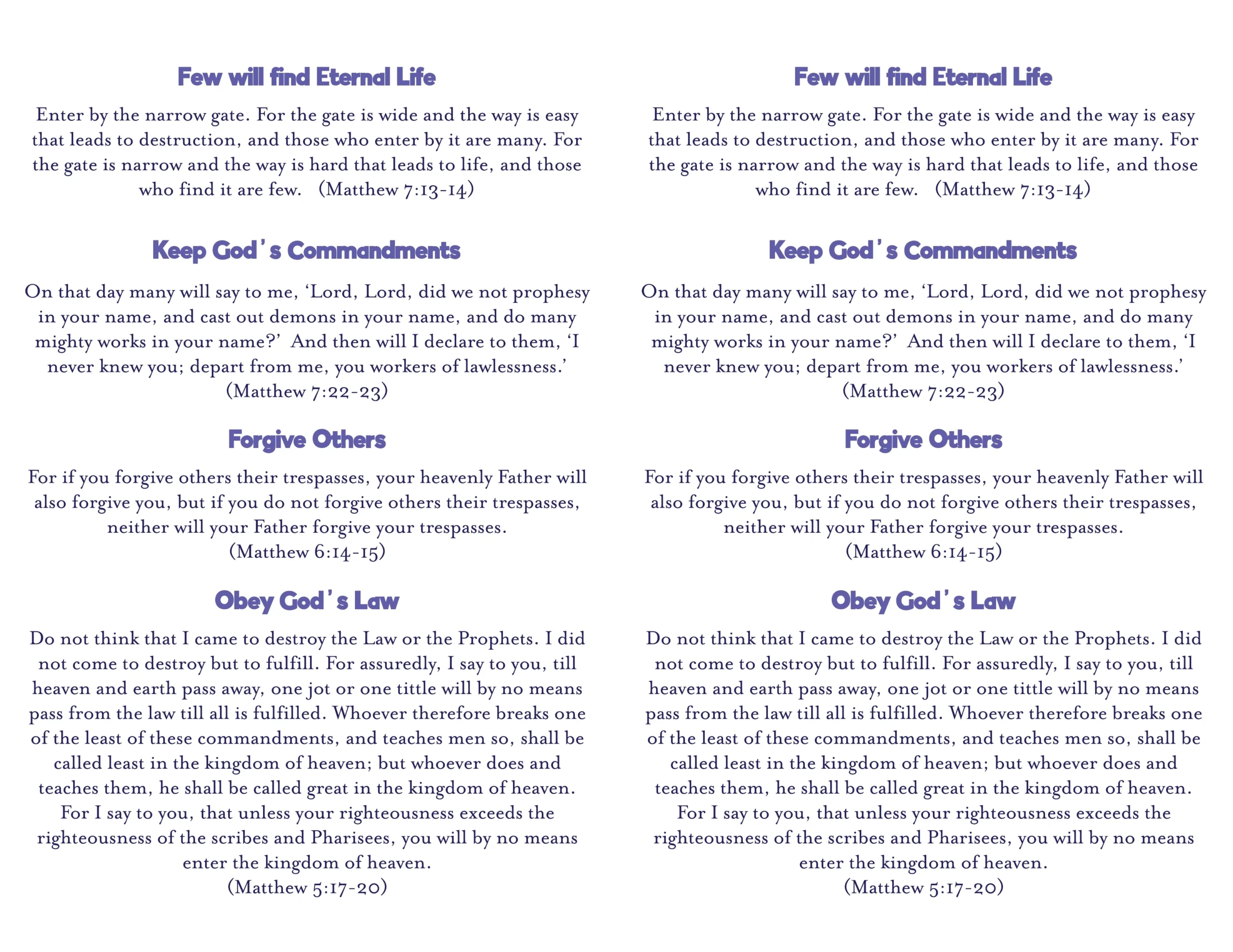 FREE Christian Tracts Scriptiva Paper Studio