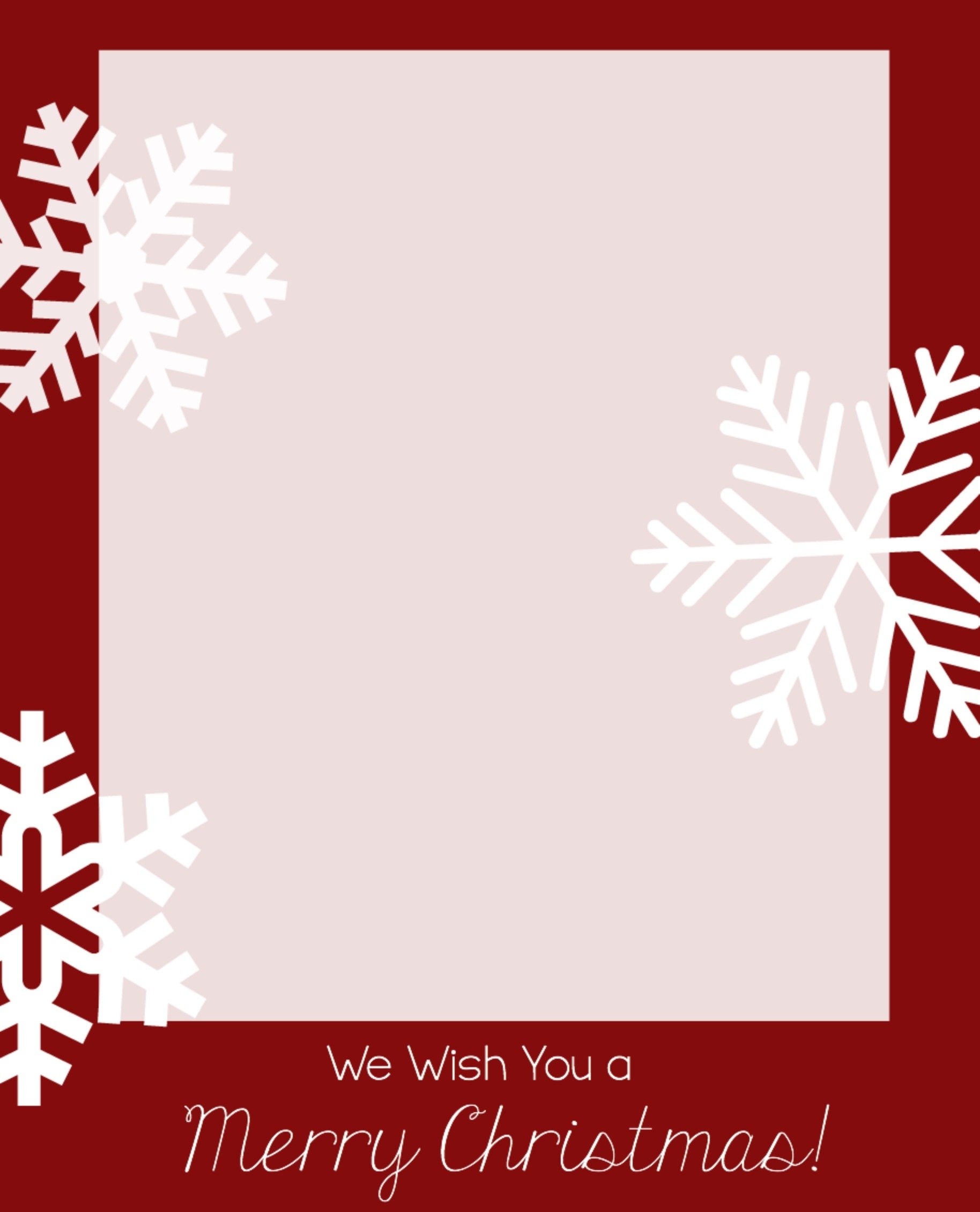 Blank Printable Holiday Cards