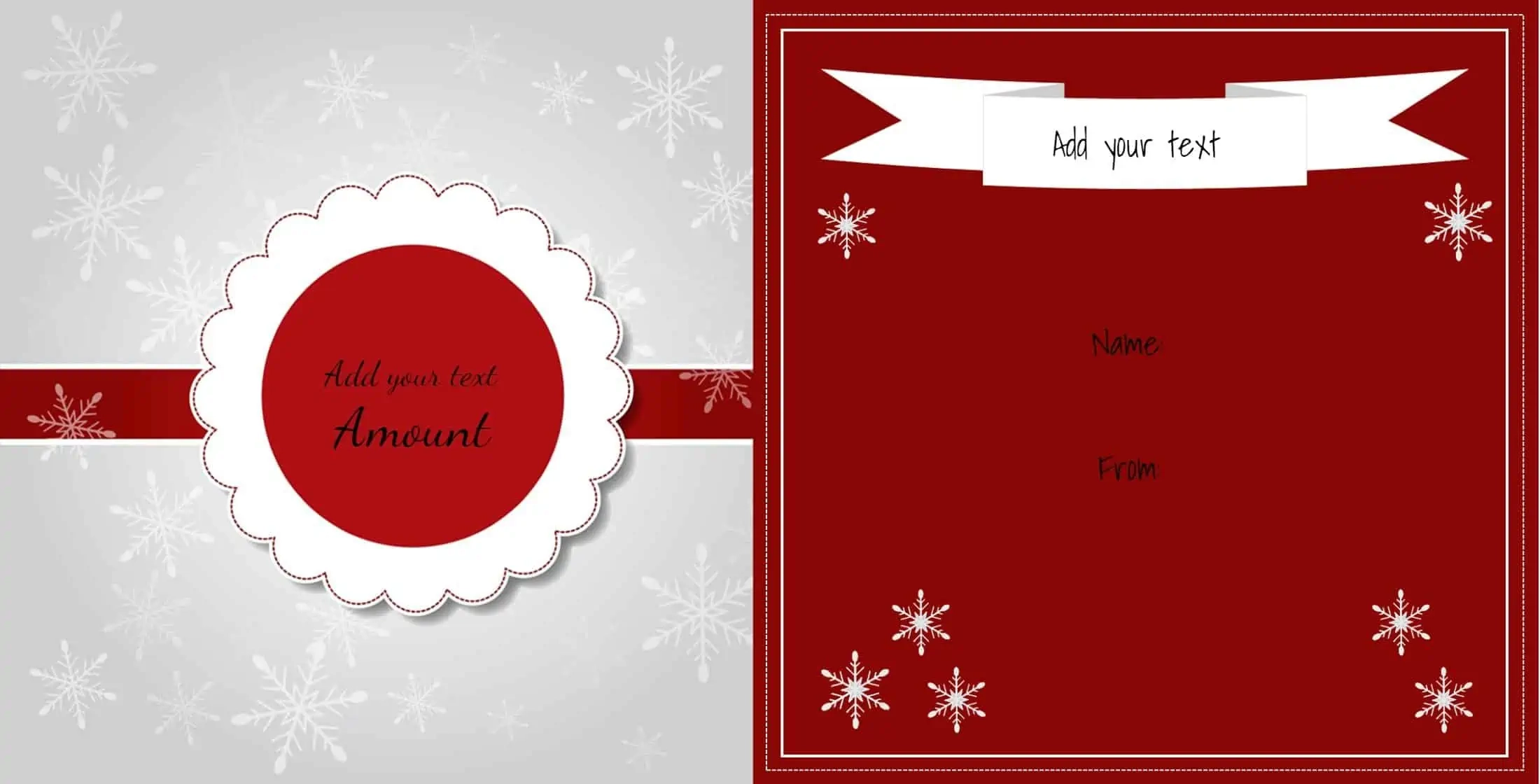 FREE Christmas Gift Certificate Template Customize amp Download