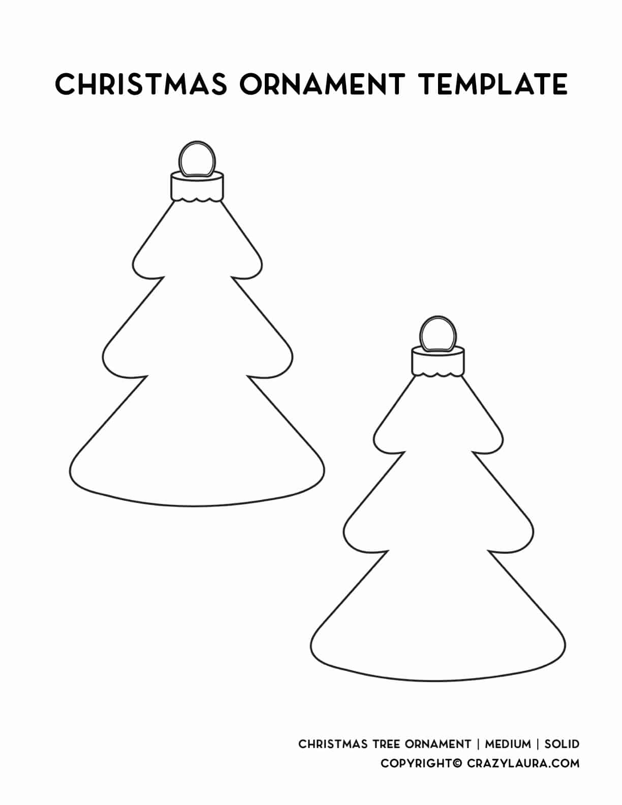 Printable Blank Christmas Ornaments