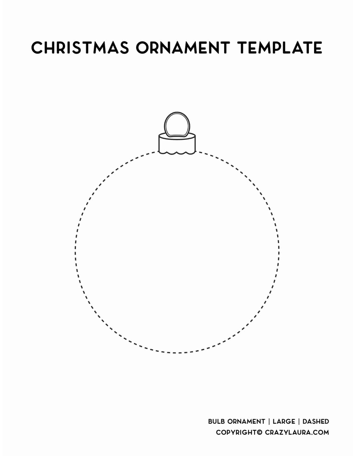 Blank Printable Christmas Ornaments
