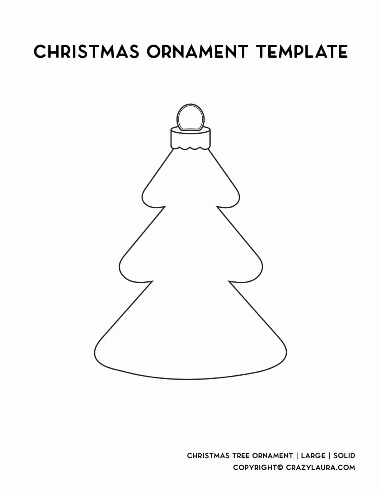 Printable Blank Wide Christmas Tree