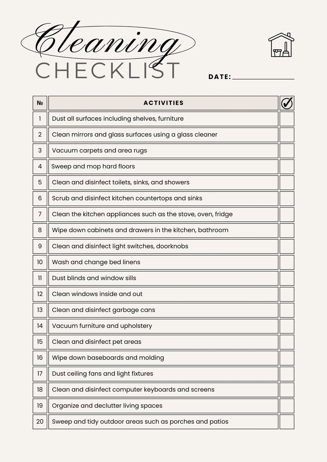 Free Custom Downloadable Checklist Templates Canva