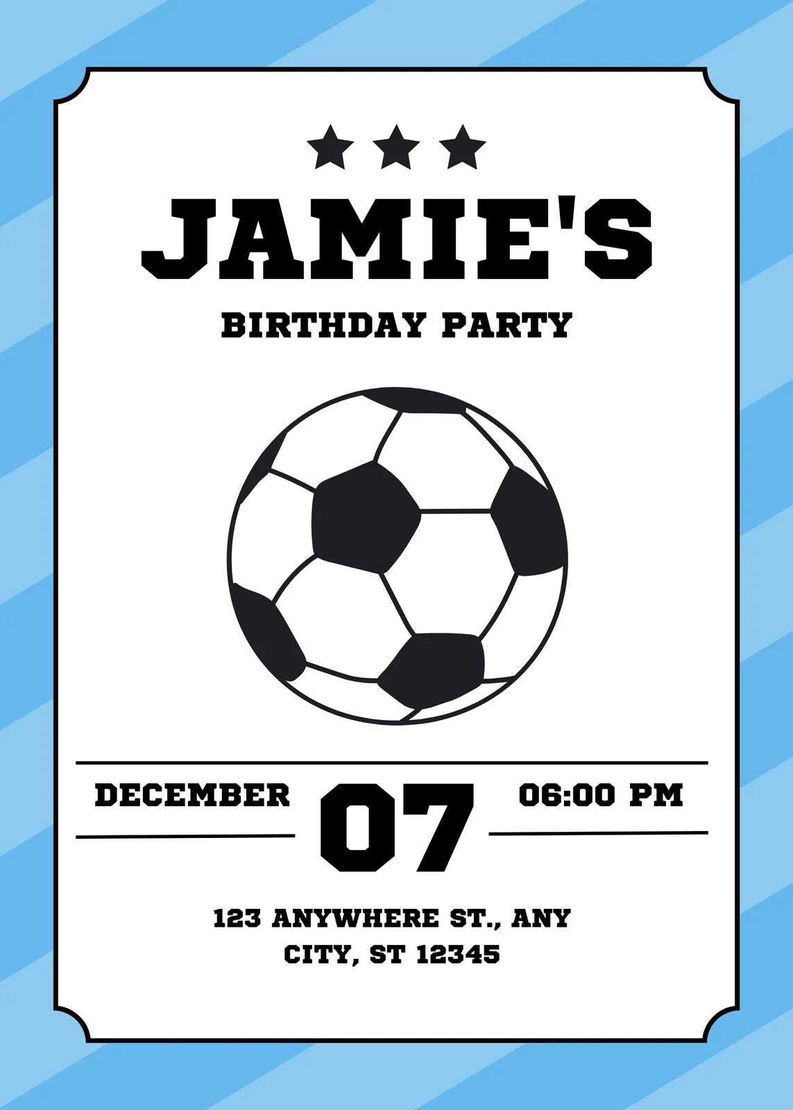 Free Custom Printable Sports Invitation Templates Canva