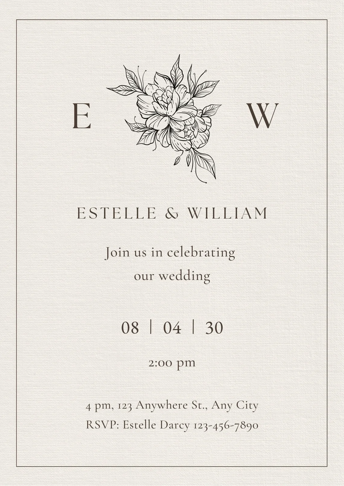Free Custom Rustic Wedding Invitation Templates Canva