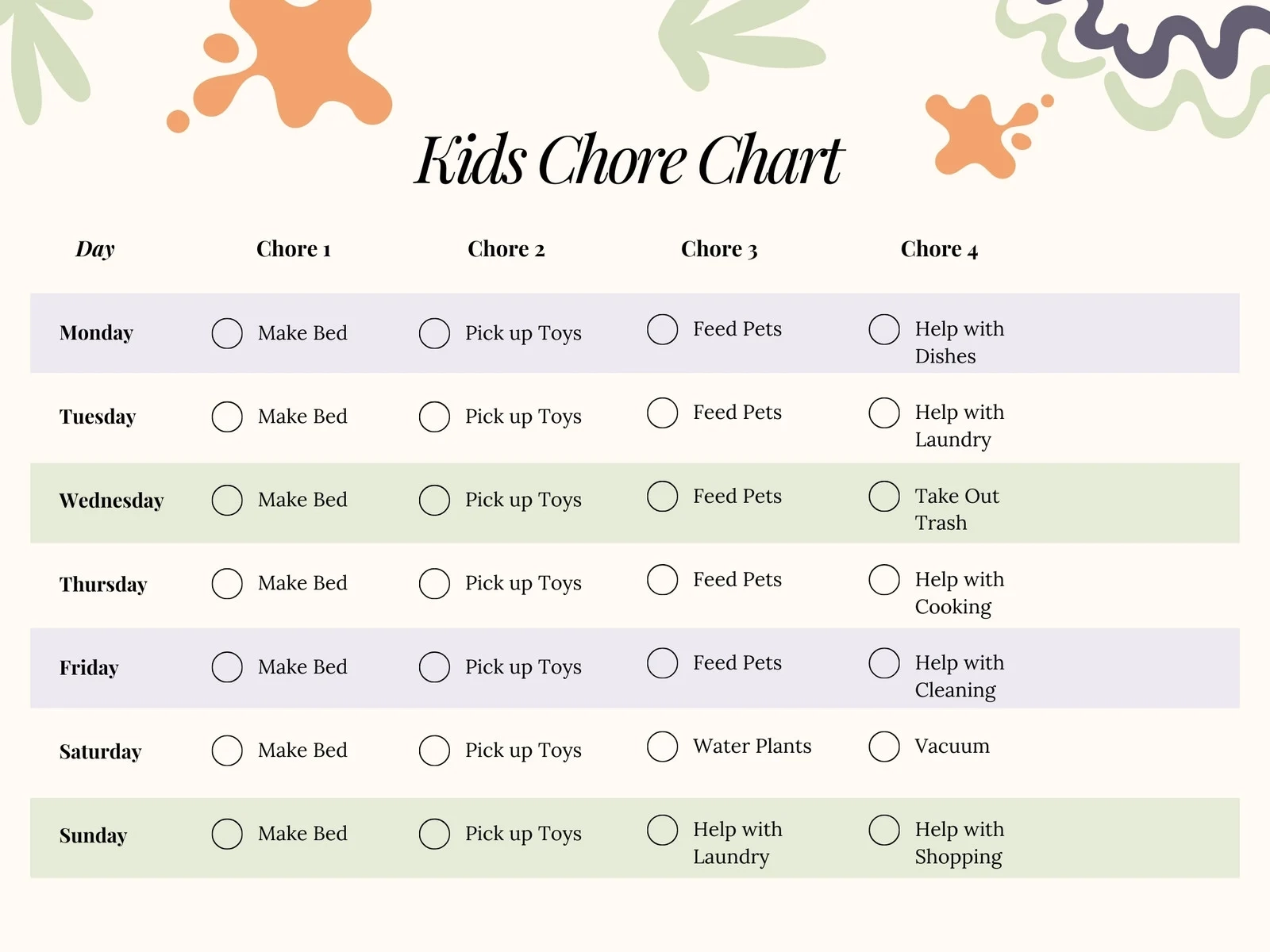Printable Blank Social Discipline Window