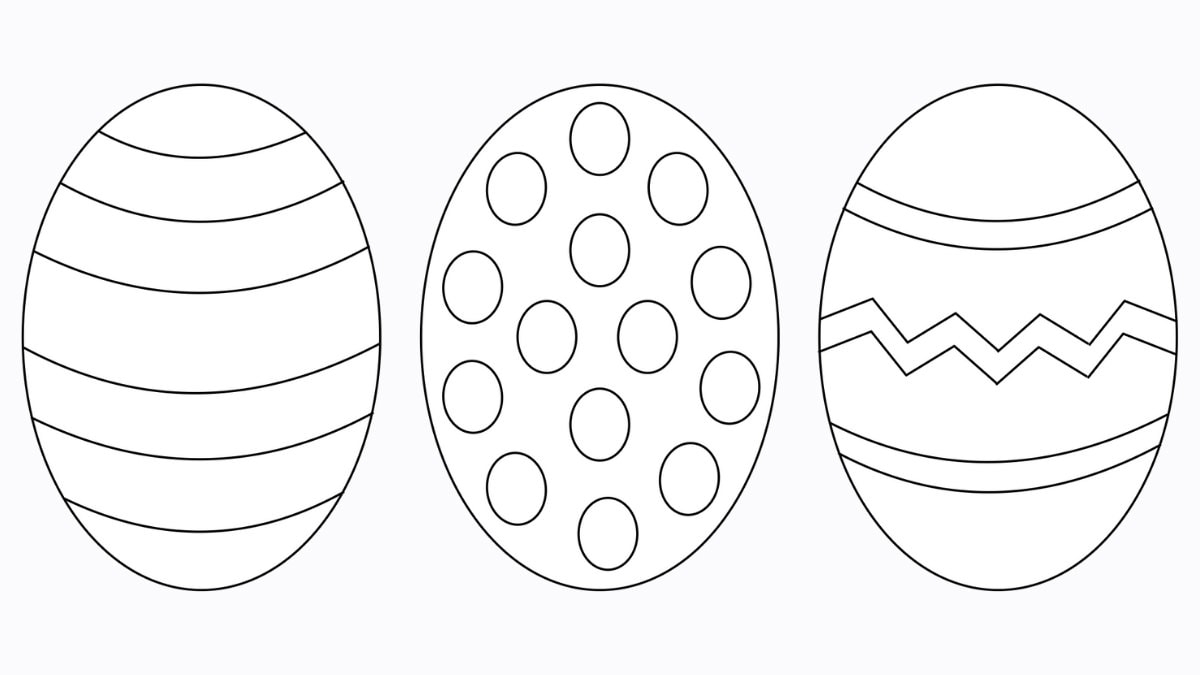 Printable Blank Egg Template