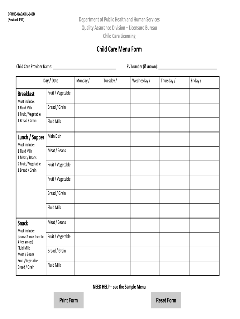 Free Editable Daycare Menu Template Word Fill Out amp Sign Online 