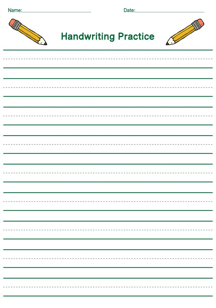 Blank Printable Tracing Worksheets