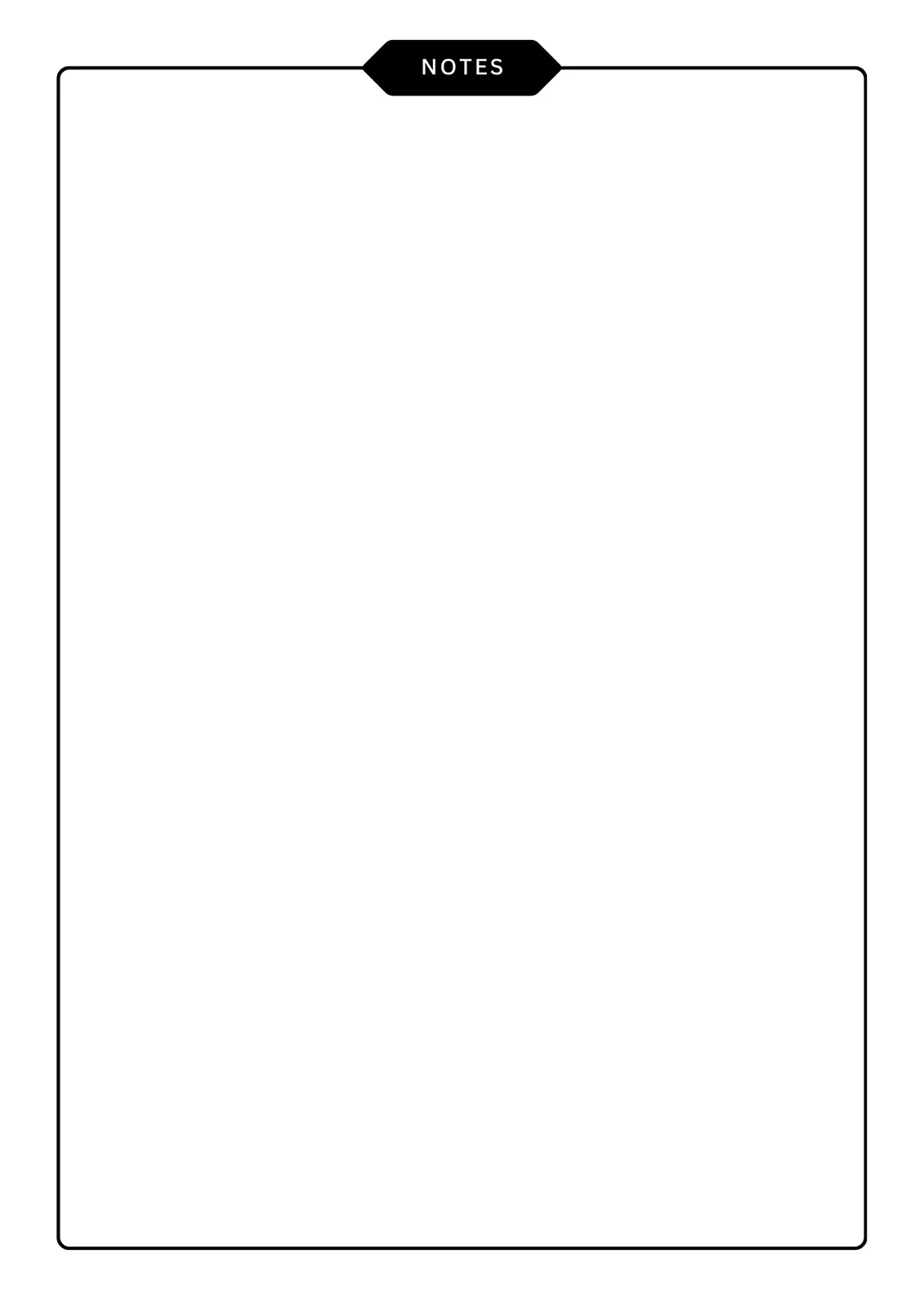 Printable Blank Template Drawing