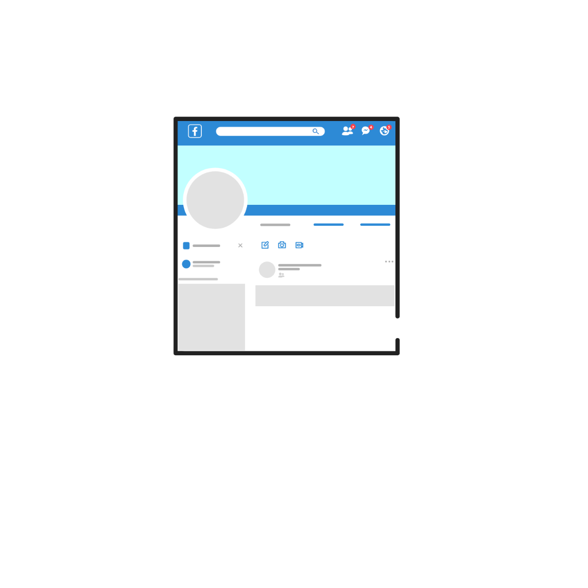 Free Facebook Profile Clipart Template To Edit Online