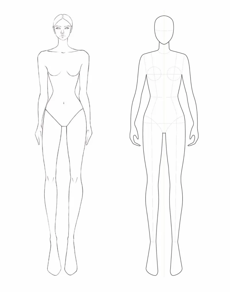 Printable Blank Fashion Design Templates
