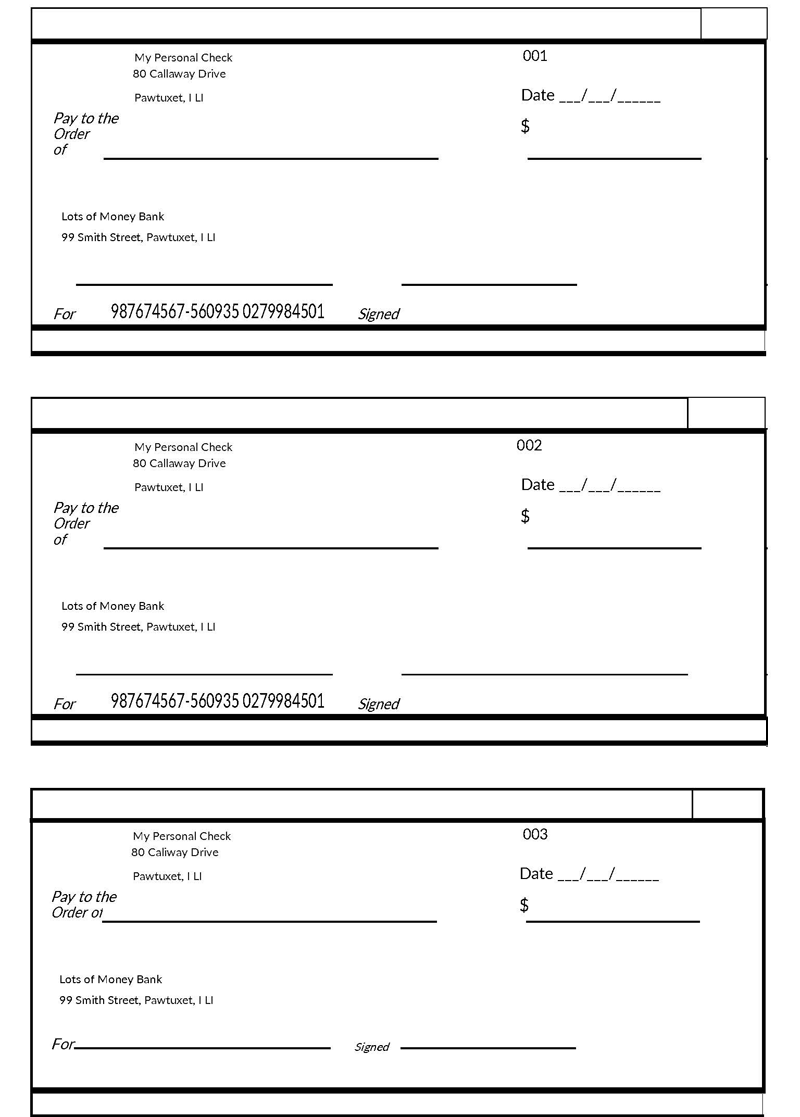 Free Fillable Blank Check Templates How To Fill Word PDF