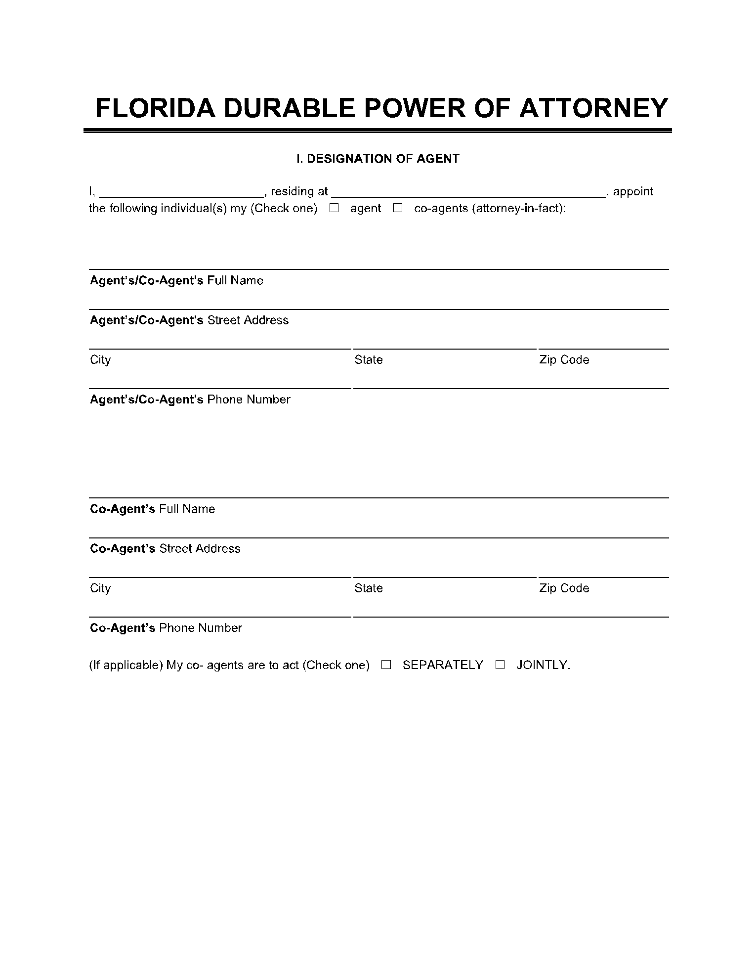 Blank Speciman Poa Printable