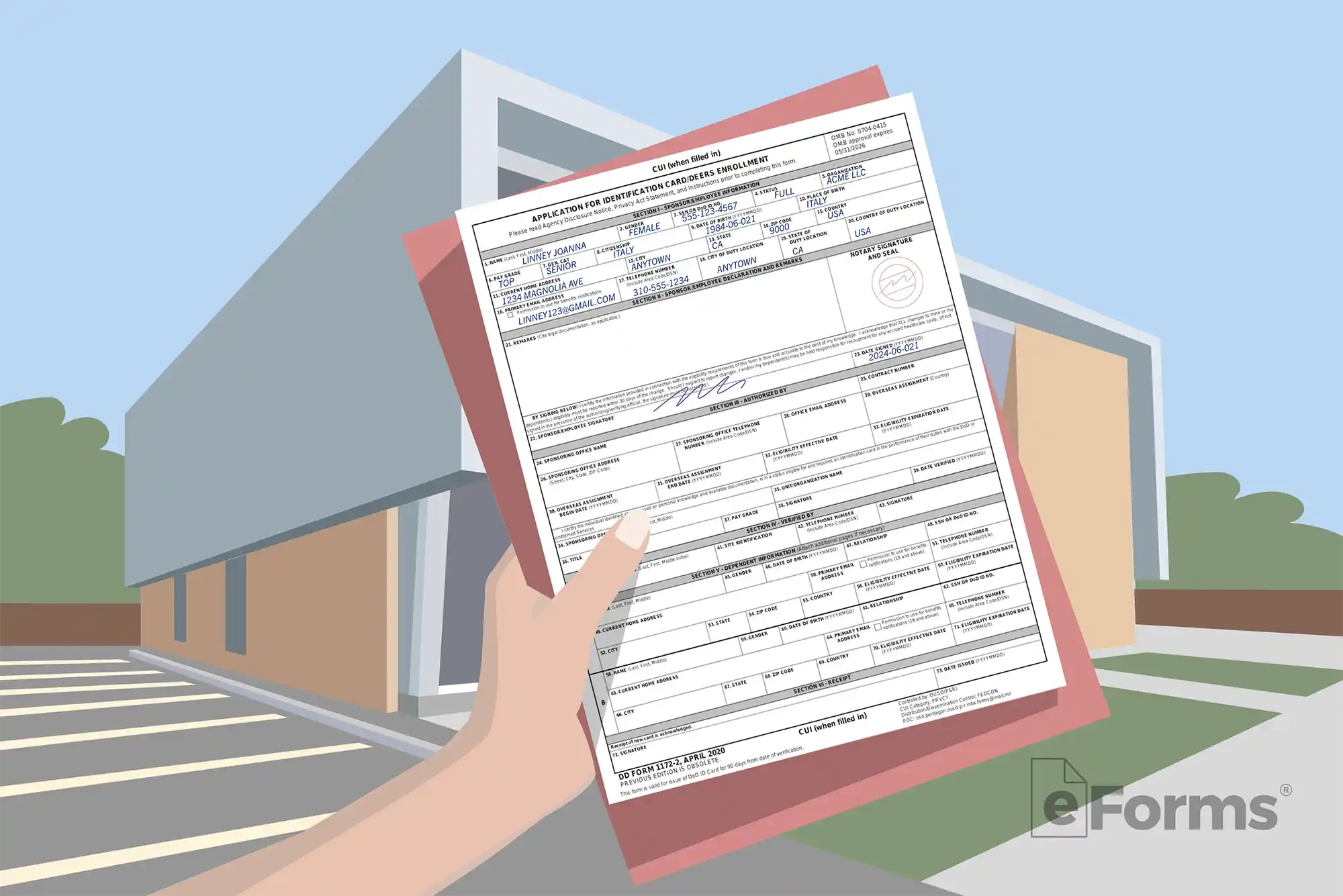Free Form DD 1172 2 PDF EForms